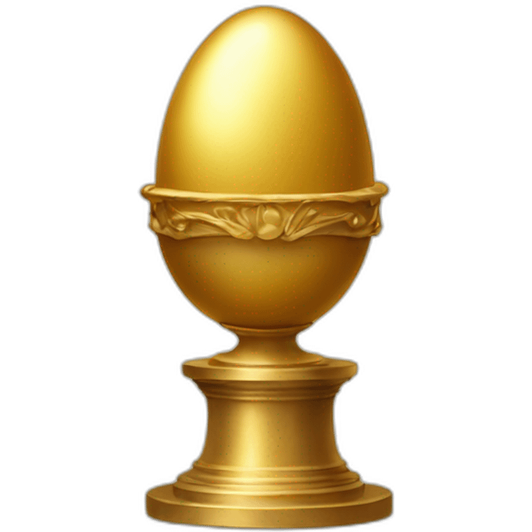 golden egg on pedestal emoji