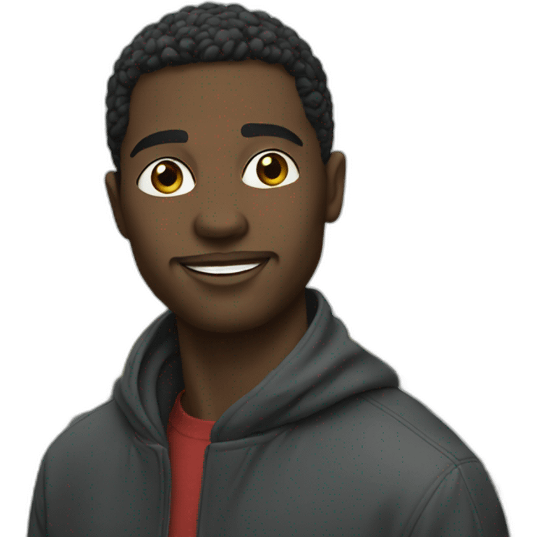 Black man in paris emoji