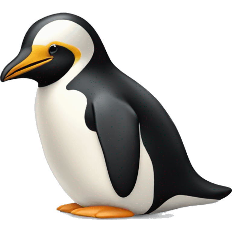 Pinguin mit Vollbart emoji