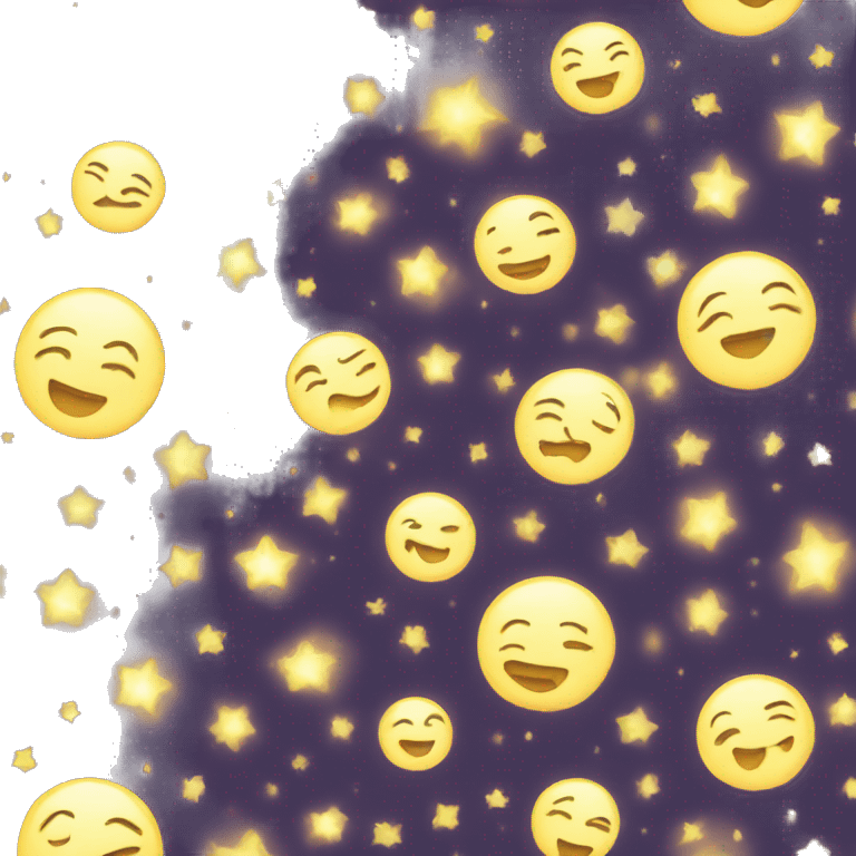 Moon with sparkles emoji