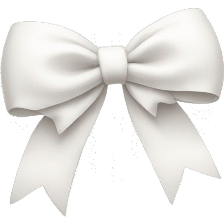 White christmas bow emoji