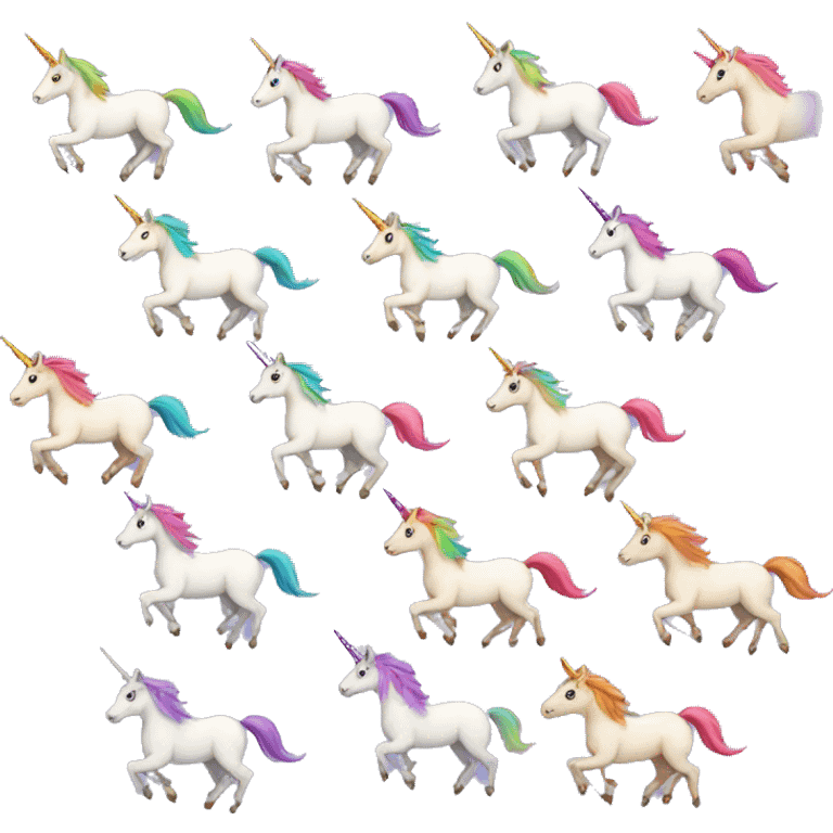 unicorn race emoji