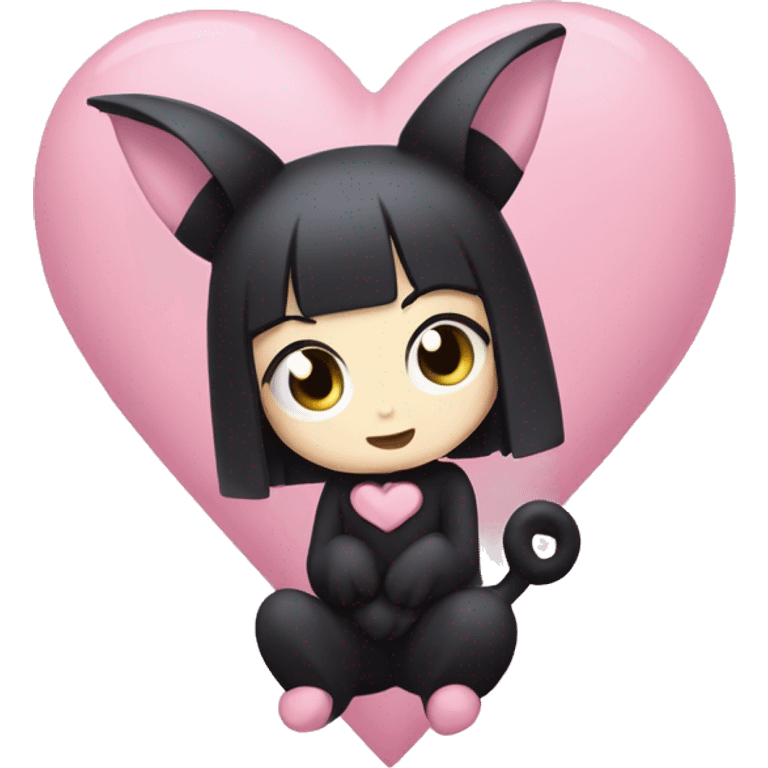 kuromi heart emoji