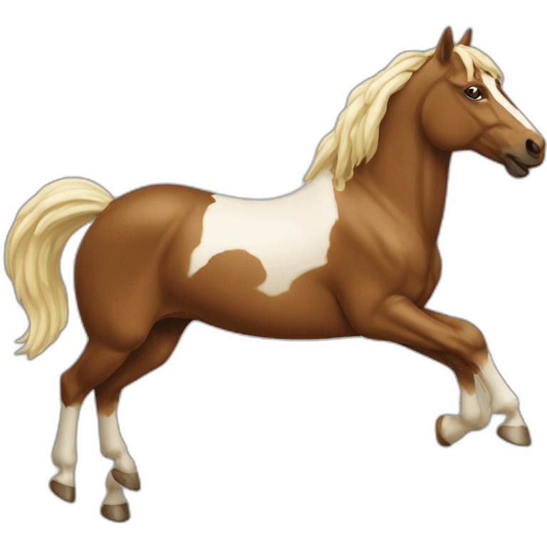 cheval qui saute emoji