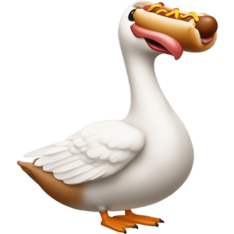 Goose and hot dog emoji mixed emoji