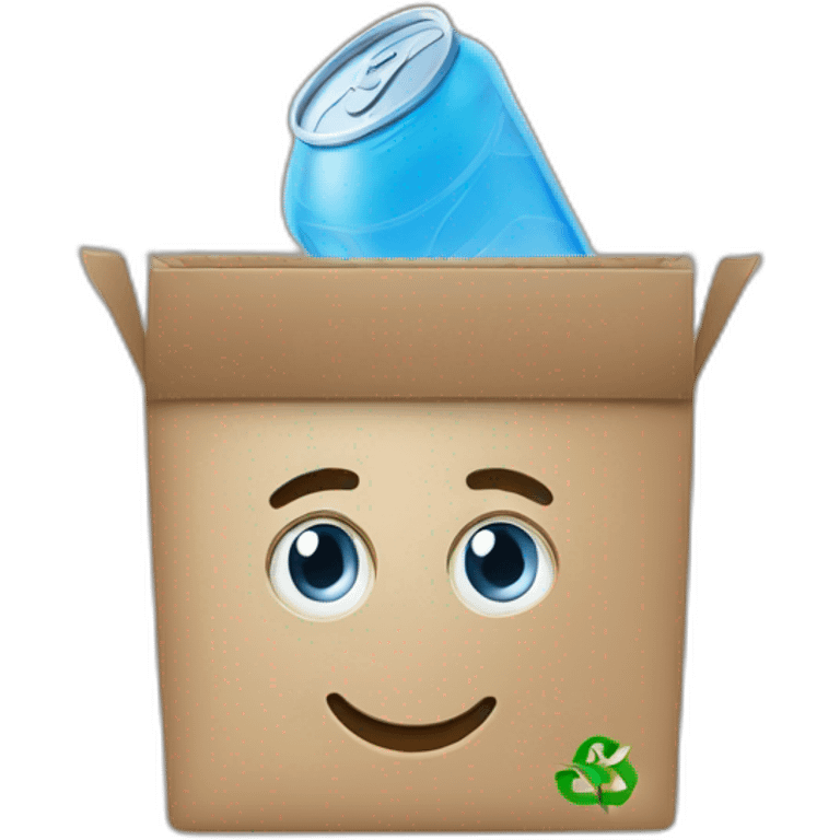 A mobile app that reward the recycling emoji