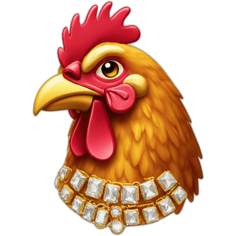 rich chicken bling emoji