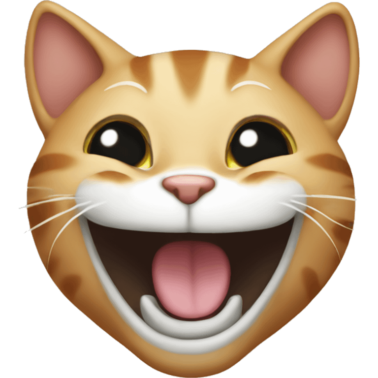 Cat laughing emoji