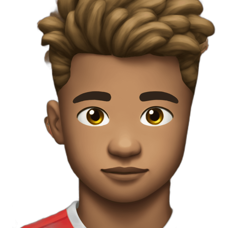 David Neres eyes closed and sad on locks with the jersey of Benfica (Red jersey) emoji