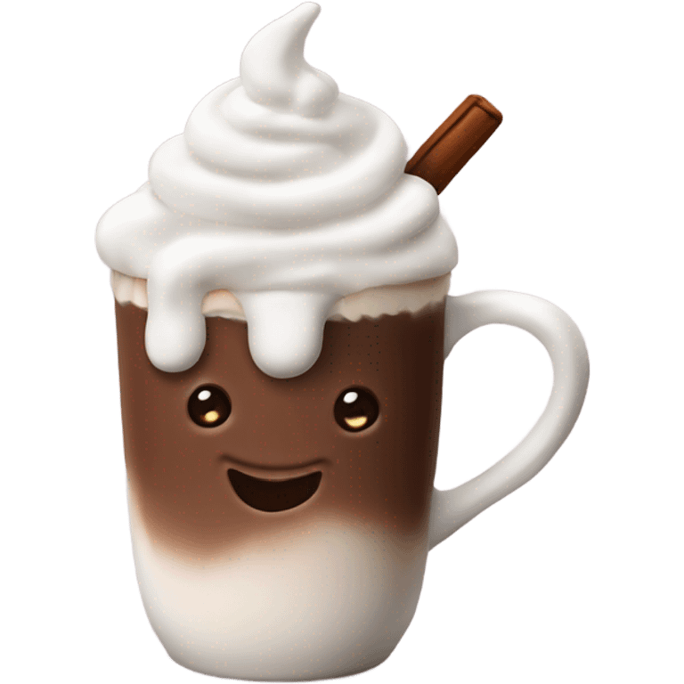 hot chocolate with whipped cream emoji