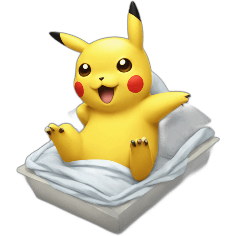 Pikachu dying emoji