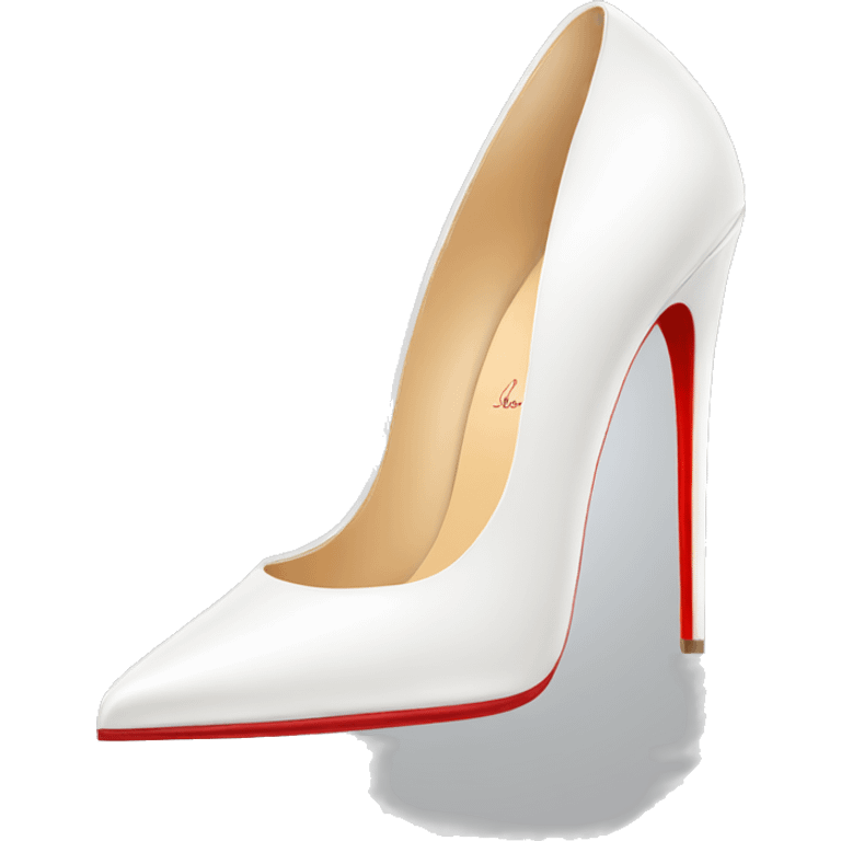 white Louboutin heels emoji