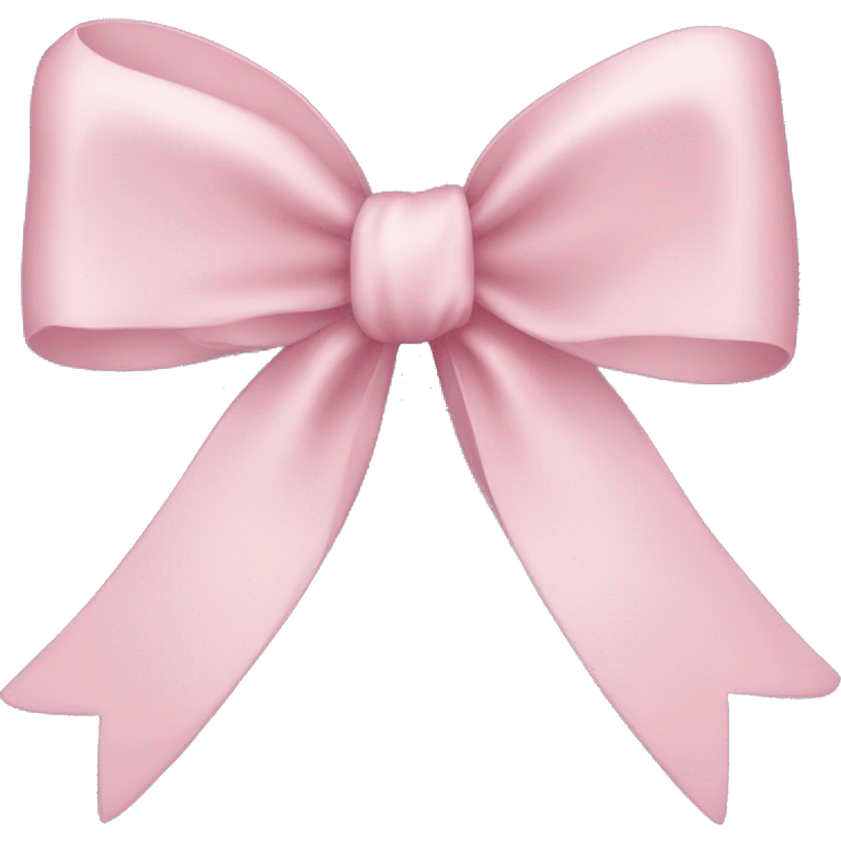 light pink ribbon bow emoji