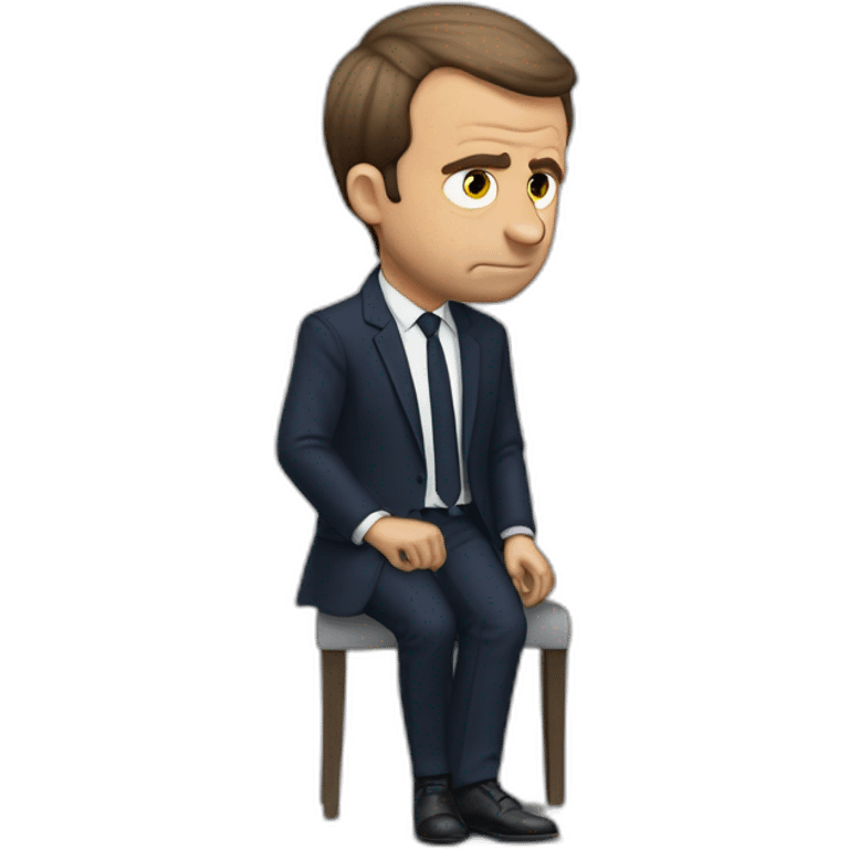 emanuel macron est pensif emoji