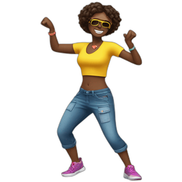 Bailando Zumba emoji