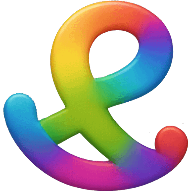 rainbow-colored ampersand emoji