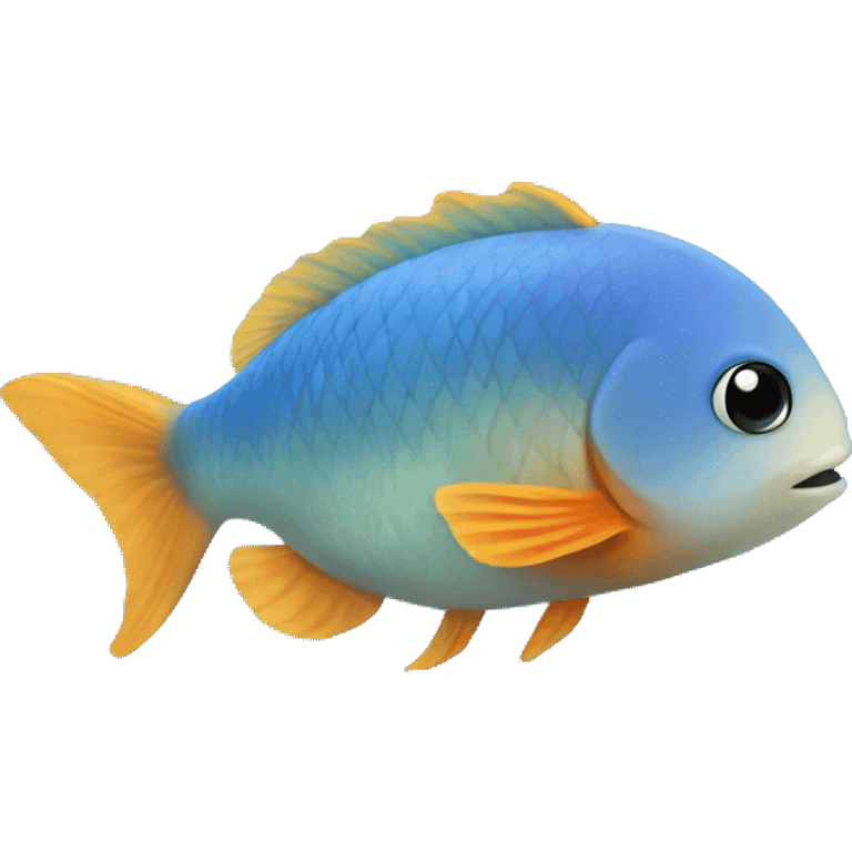 Fish swimming in an aquarium emoji