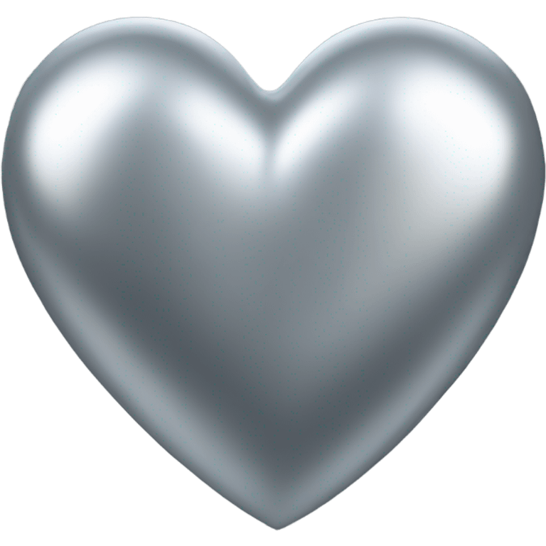 Heart silver emoji