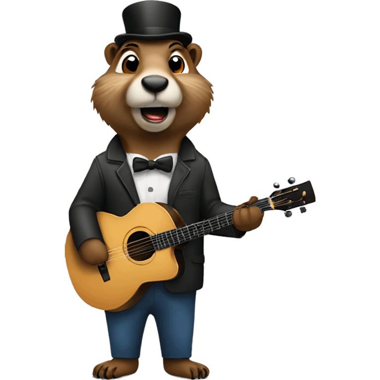 Musician Groundhog  emoji