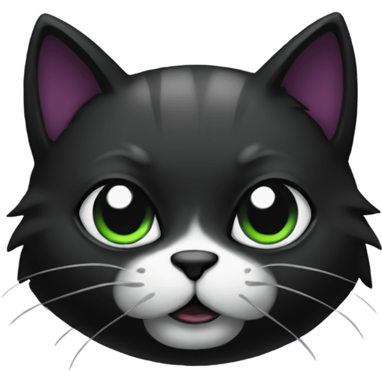 Goth cat  emoji