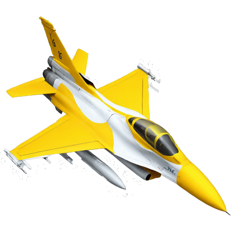 yellow f16 jet cute emoji