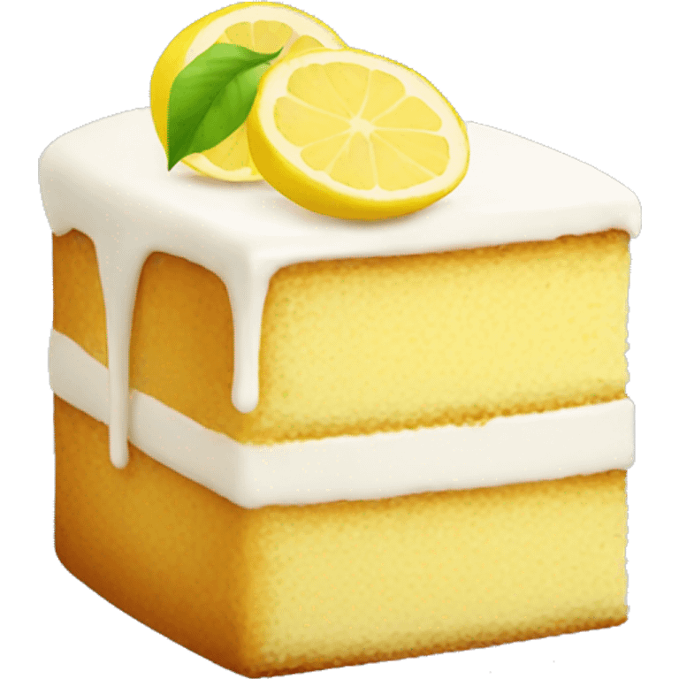 Lemon cake emoji