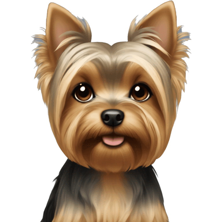 beige and light brown girl yorkie cute emoji