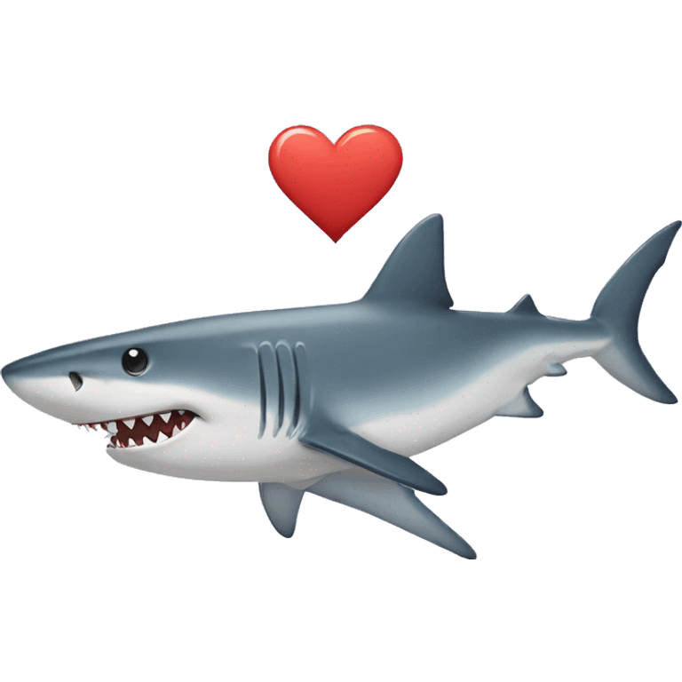 shark with heart emoji