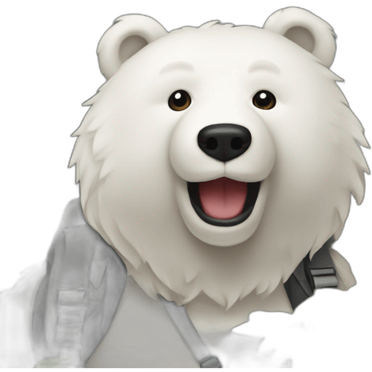 Hike white bear emoji