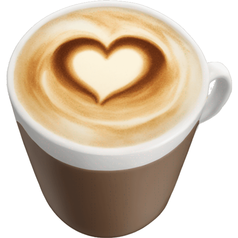 cappucino heart emoji emoji