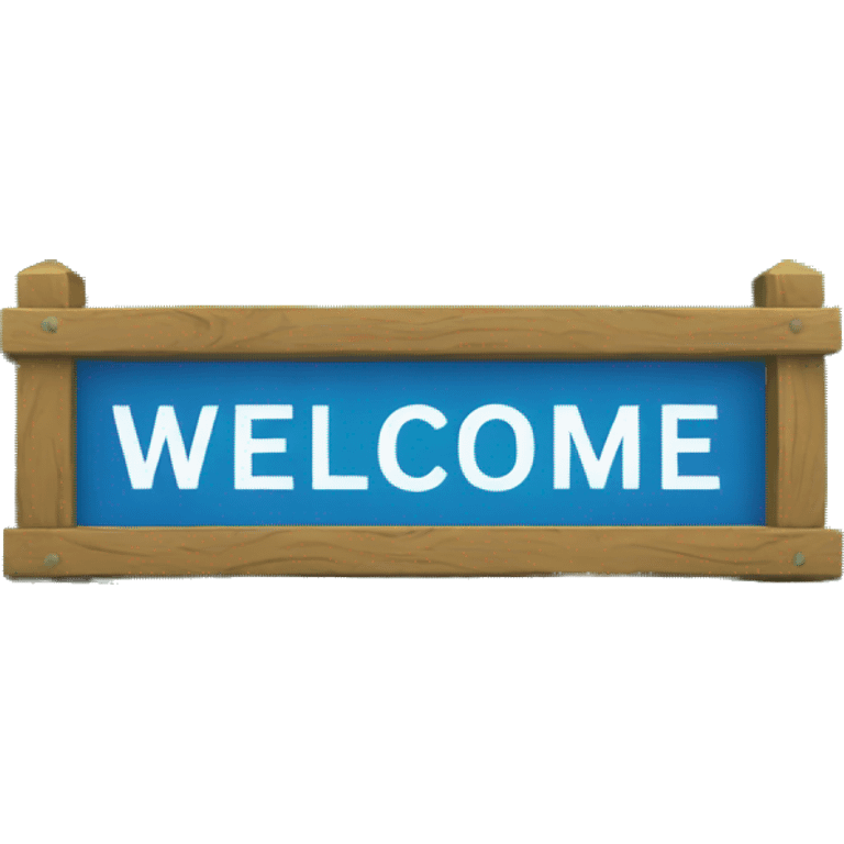 welcome sign emoji