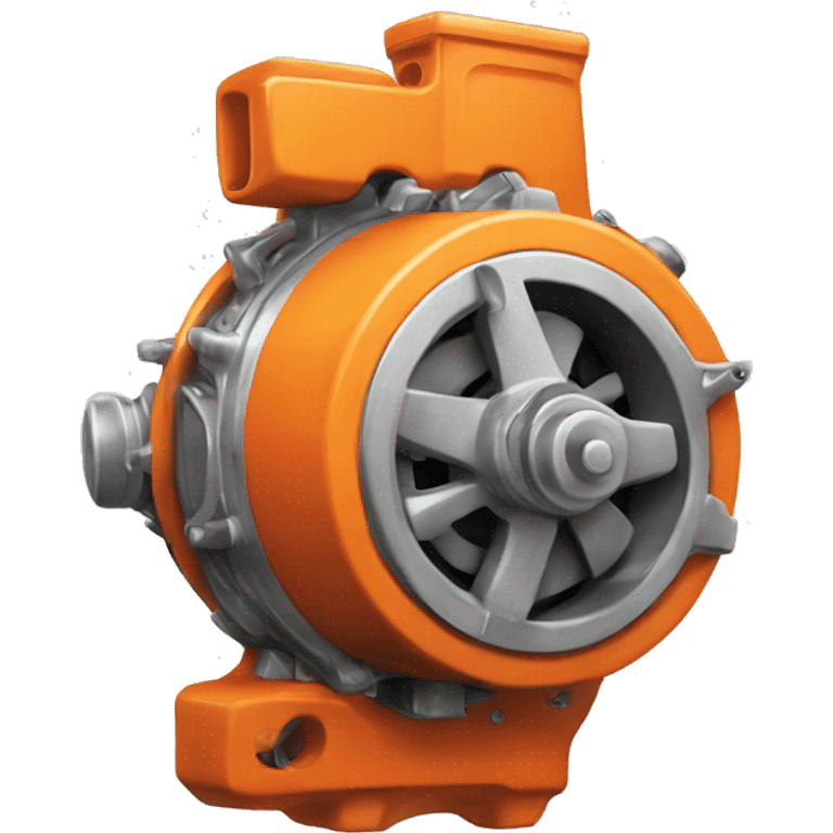 search icon of rotary orange engine emoji