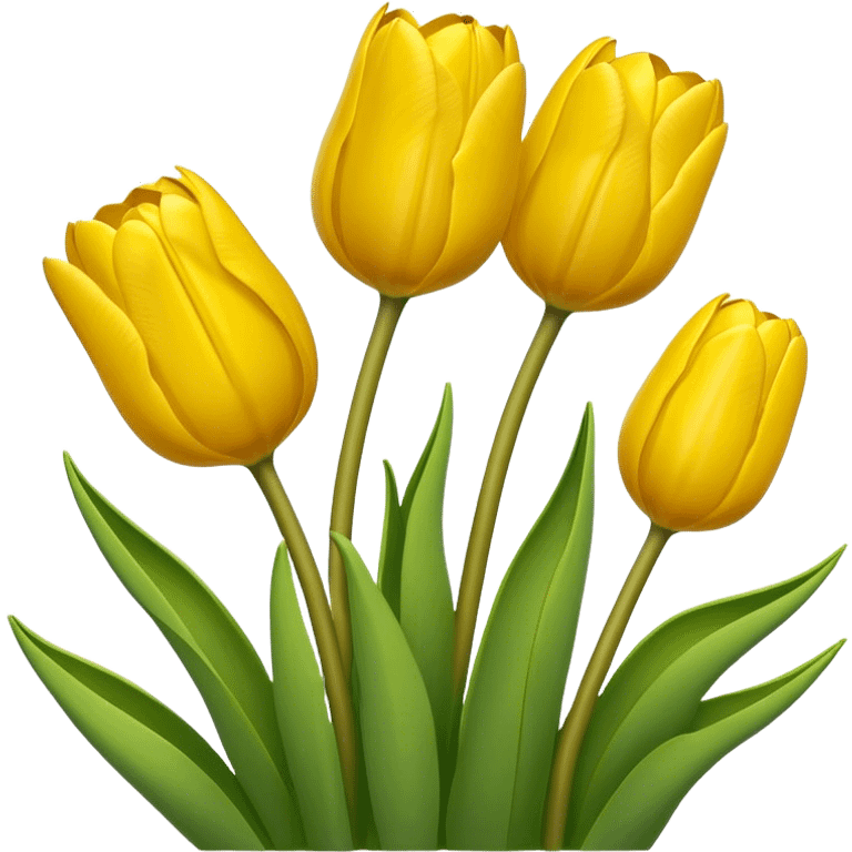 Yellow tulips emoji