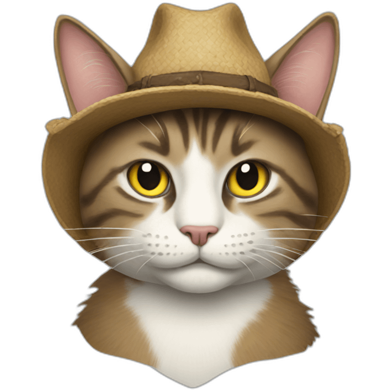 Hillbilly cat emoji