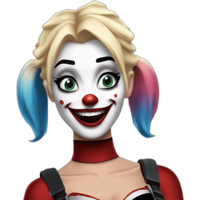 Harley Quinn riendo emoji