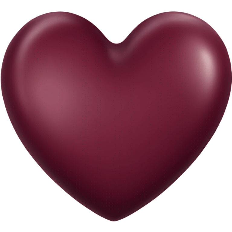 Burgundy heart  emoji