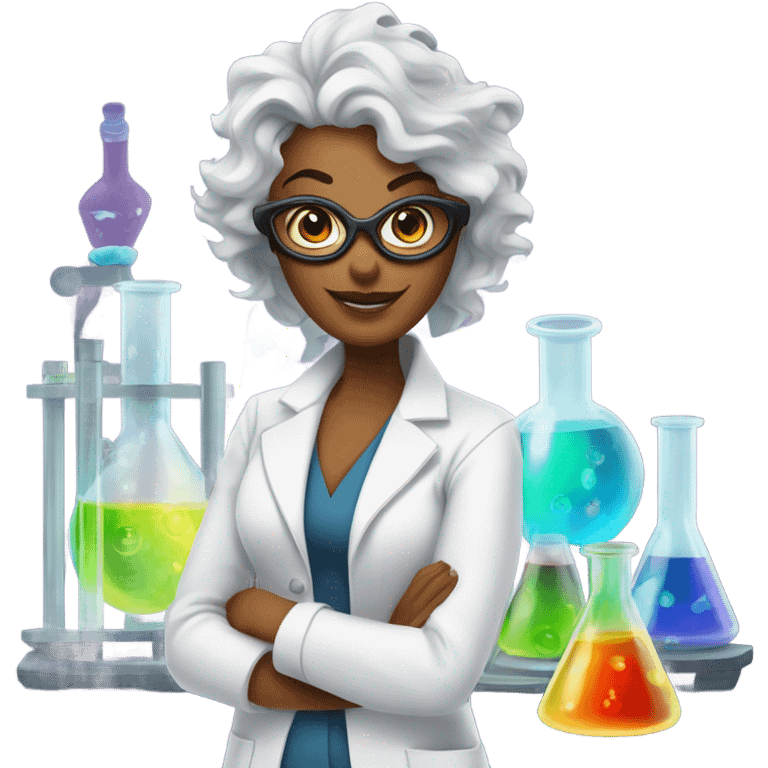 Science wizard hot lady  emoji