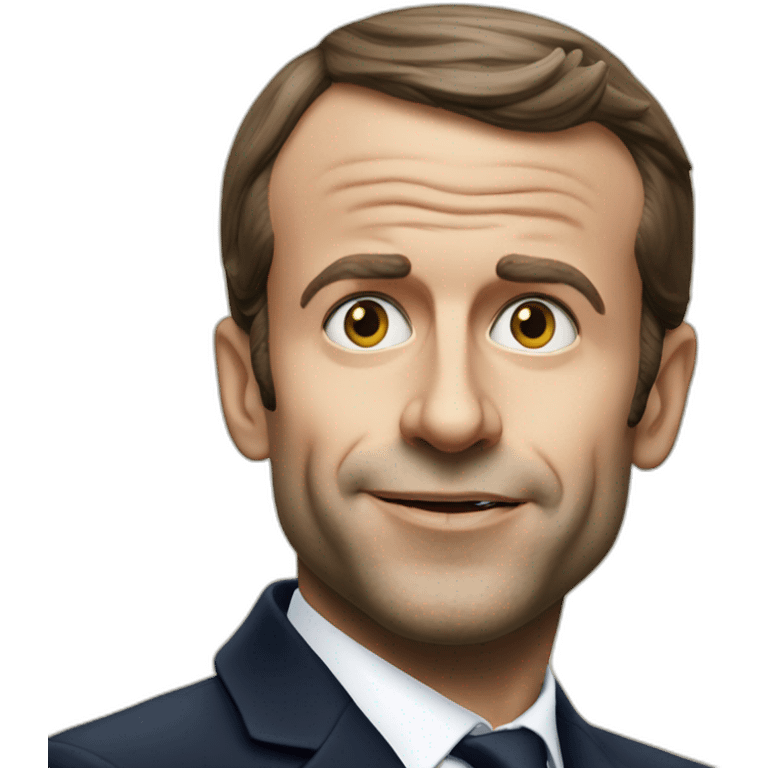 Manuel Macron eat emoji