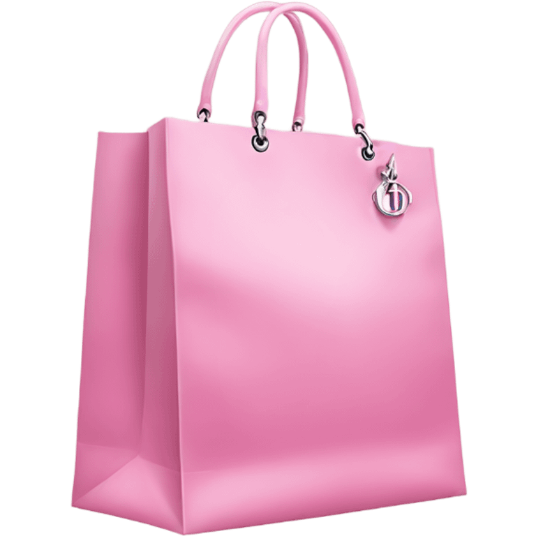 pink shopping bags Dior  emoji