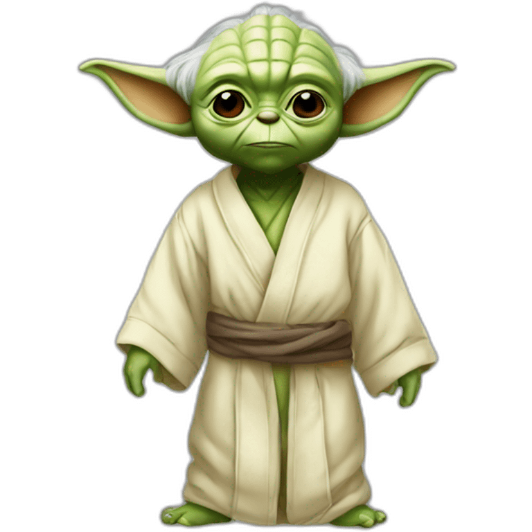 Yoda en pijama emoji