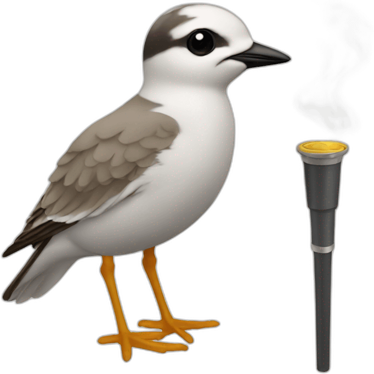 plover with torch emoji