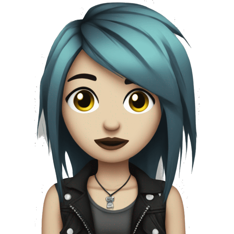 grunge emo punk girl emoji