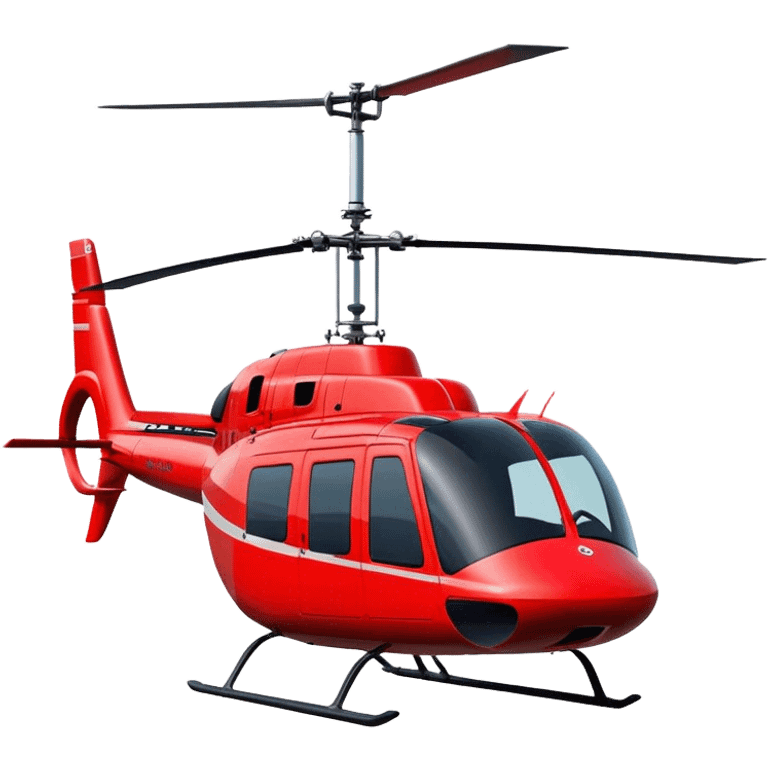 Bell 206 - Bell Helicopter (Model Year: 2021) (Iconic colour: Red) emoji