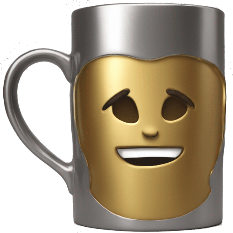 Metallic Gold Coffee Mug emoji