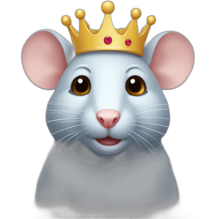 Rat avec une couronne  emoji