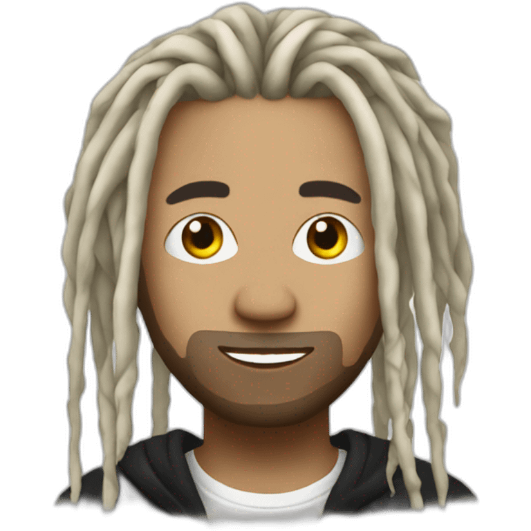 Rapper white dreads emoji