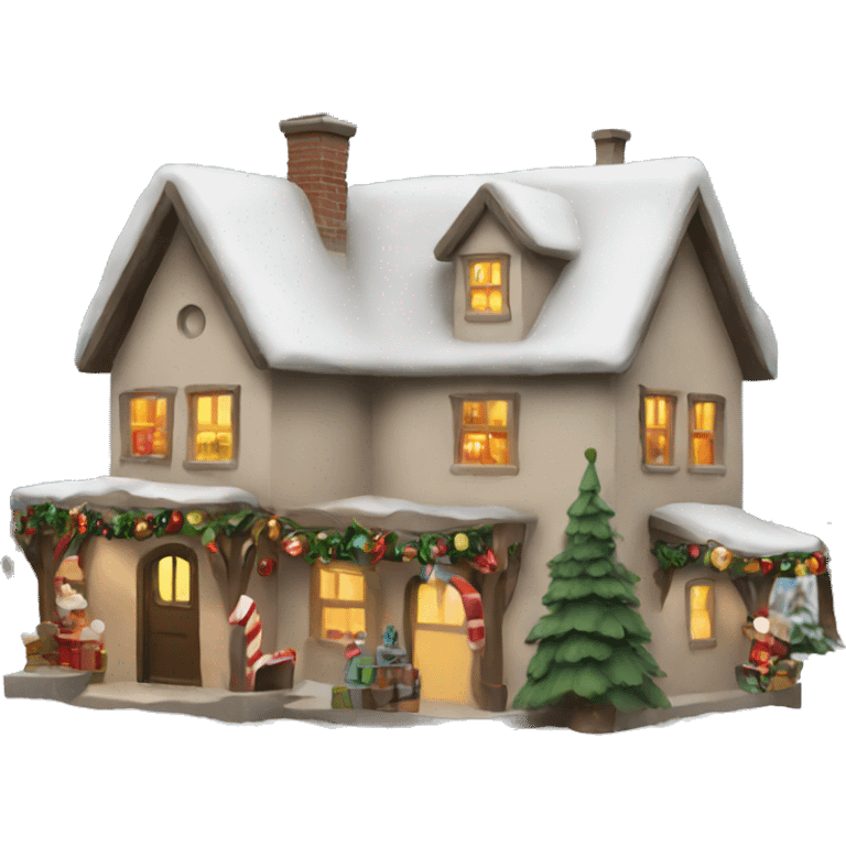 Christmas village  emoji