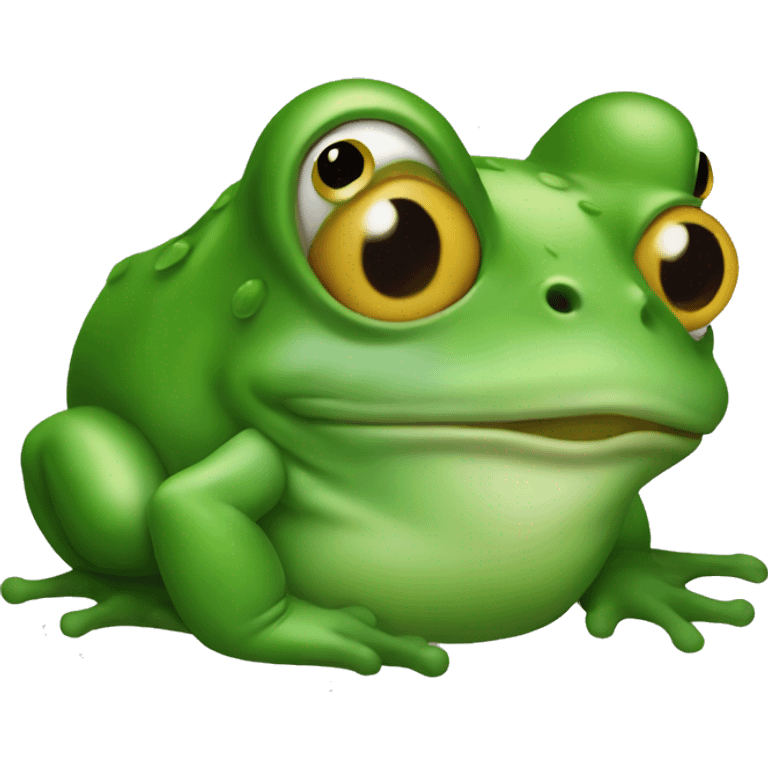 Donald trump as a frog  emoji