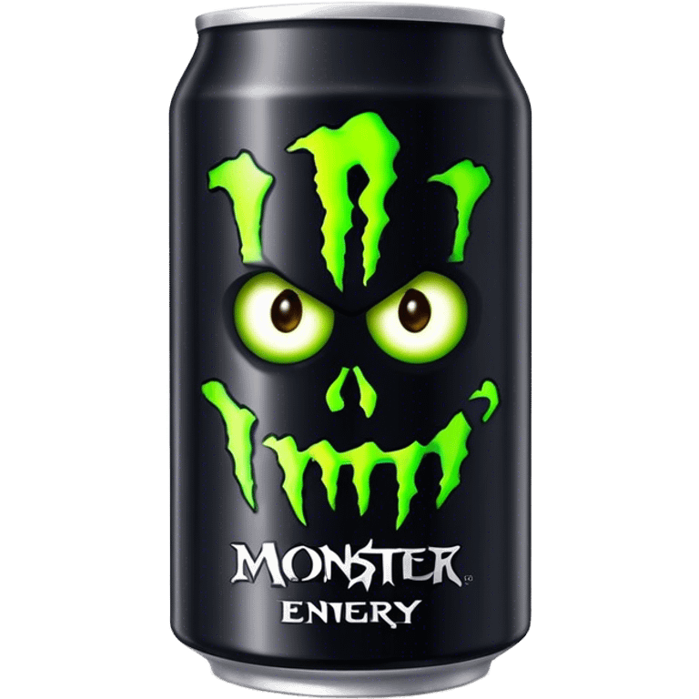 Black monster energy can emoji