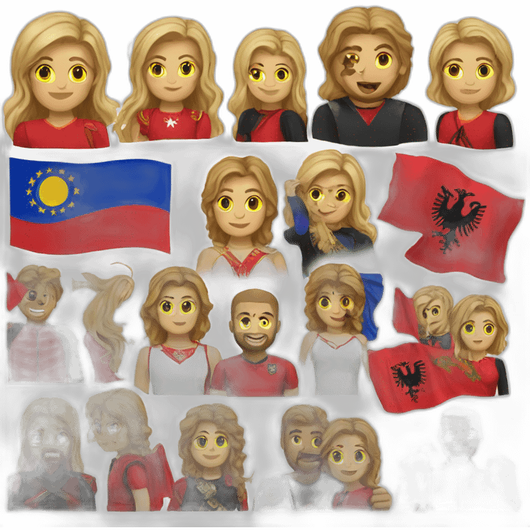 kosovo + albania emoji